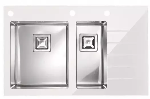 Кухонная мойка Alveus 1099642 белый, хром