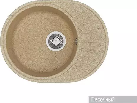 Кухонная мойка Aquaton Чезана 44 1A711232CS220, бежевый