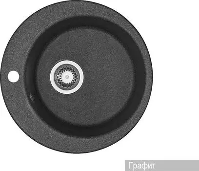 Кухонная мойка Aquaton Иверия 48 1A711032IV210, графит