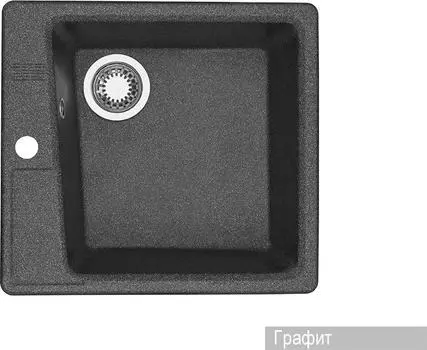 Кухонная мойка Aquaton Парма 47 1A713032PM210, чёрный