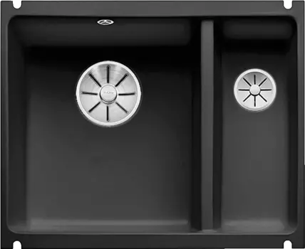 Кухонная мойка Blanco Subline 350/150-U Ceramic 523747 чёрный