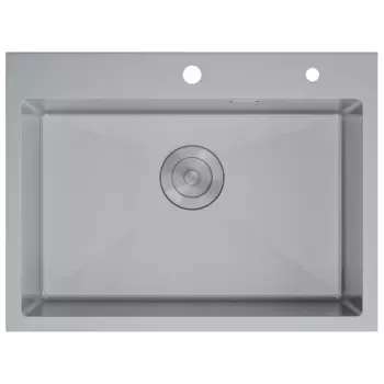 Кухонная мойка D&K DKS605004 серый