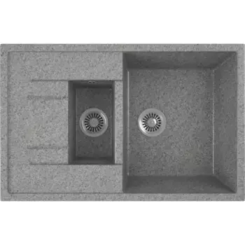 Кухонная мойка Domaci Бьелла DMC-21K-309 темно-серая серый