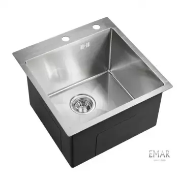 Кухонная мойка Emar Best EMB-117A PVD Nano Satine серый