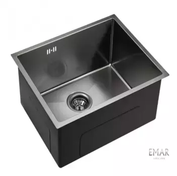 Кухонная мойка Emar Best EMB-123 PVD Nano Dark черный