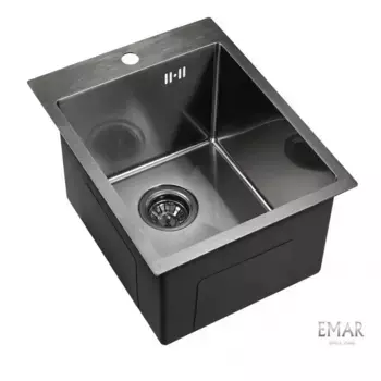 Кухонная мойка Emar Best EMB-128A PVD Nano Dark черный