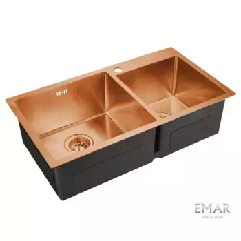 Кухонная мойка Emar Best EMB-210 PVD Nano Coppery медь