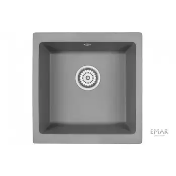 Кухонная мойка Emar Quartz EMQ-1455.P Алмаз серый