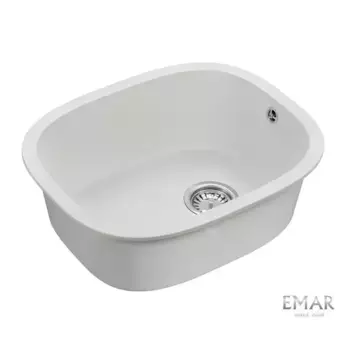 Кухонная мойка Emar Quartz EMQ-1560.P Агат белый