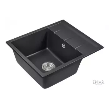 Кухонная мойка Emar Quartz EMQ-1580.Q Оникс черный