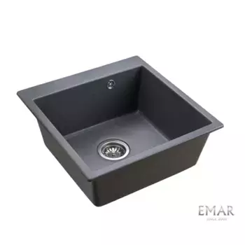 Кухонная мойка Emar Quartz EMQ-1640.Q Антрацит серый