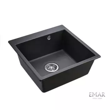 Кухонная мойка Emar Quartz EMQ-1640.Q Морион черный