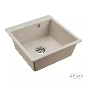 Кухонная мойка Emar Quartz EMQ-1640.Q Берилл бежевый