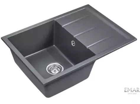 Кухонная мойка Emar Quartz EMQ-1700.Q Антрацит серый