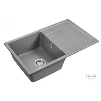 Кухонная мойка Emar Quartz EMQ-1800.Q Алмаз серый