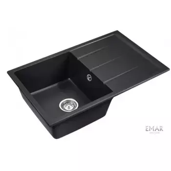 Кухонная мойка Emar Quartz EMQ-1800.Q Оникс черный