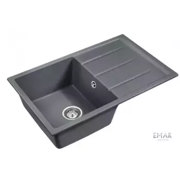 Кухонная мойка Emar Quartz EMQ-1800.Q Антрацит серый