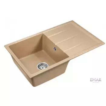 Кухонная мойка Emar Quartz EMQ-1800.Q Сардоникс бежевый