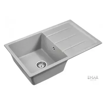Кухонная мойка Emar Quartz EMQ-1800.Q Барит серый