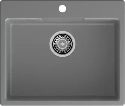 Кухонная мойка GranFest 658 темно-серый серый