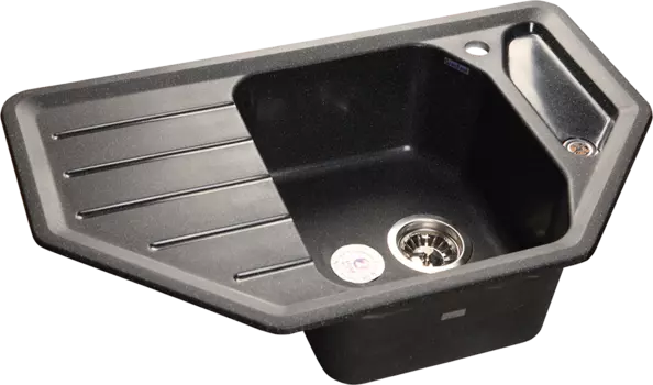 Кухонная мойка GranFest CORNER GF-C-800E черный