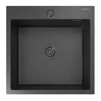 Кухонная мойка GranFest Metal 5050 PVD графит черный