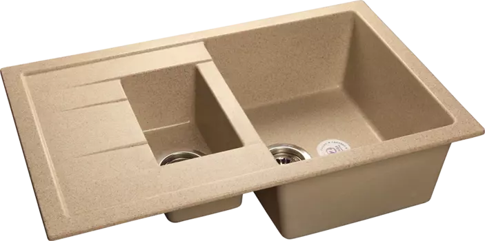 Кухонная мойка GranFest QUADRO GF-Q-775KL песочный