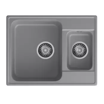 Кухонная мойка GranFest Quarz 09 темно-серый серый