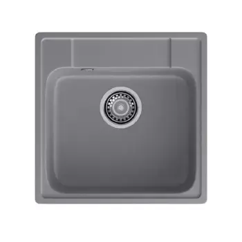 Кухонная мойка GranFest Quarz 48 темно-серый серый