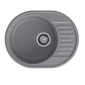 Кухонная мойка GranFest Quarz 58 темно-серый серый