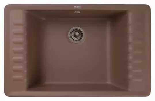 Кухонная мойка GranFest Quarz 71 терракот коричневый