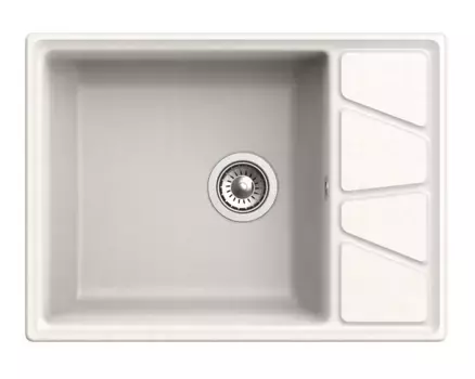 Кухонная мойка GranFest Vertex V-680L белый белый