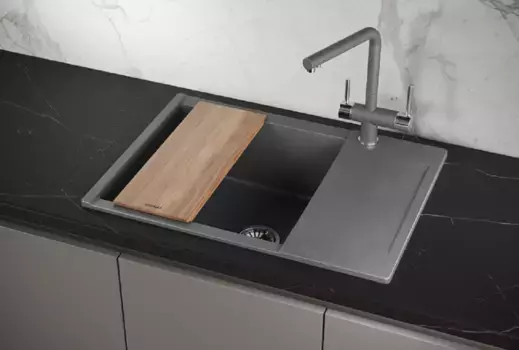 Кухонная мойка Granula 7003, графит