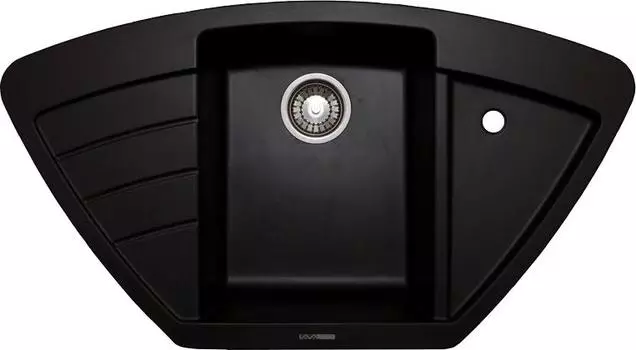 Кухонная мойка Lava A2 чёрный металлик