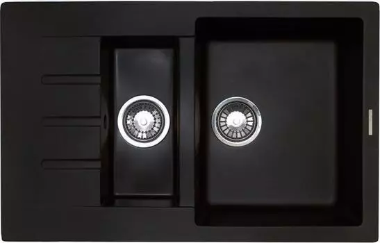 Кухонная мойка Lava D2 чёрная