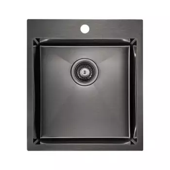 Кухонная мойка Paulmark Favor PM214551-GM черный