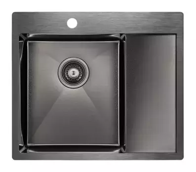 Кухонная мойка Paulmark Flank PM225951-GML черный