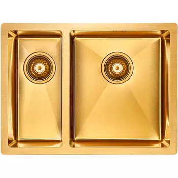 Кухонная мойка Paulmark Gerberg PM225944-BGR брашированное золото