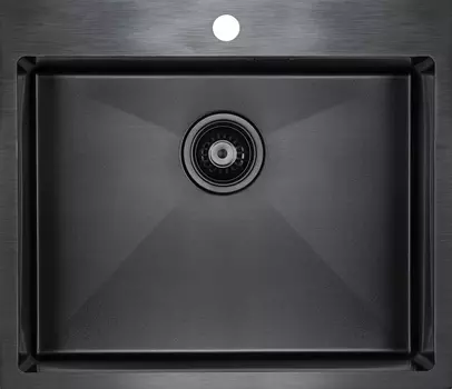 Кухонная мойка Paulmark Isar PM805951-GM вороненая сталь