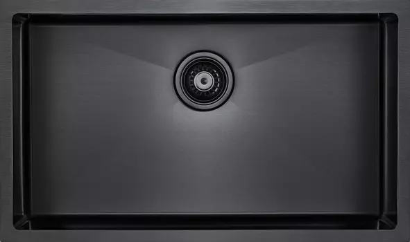 Кухонная мойка Paulmark Koher PM807444-GM вороненая сталь