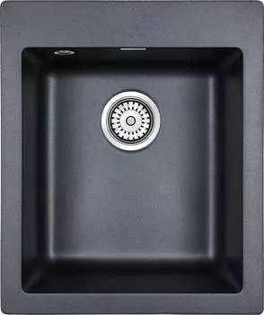 Кухонная мойка Paulmark Leer PM104249-BLM чёрный металлик