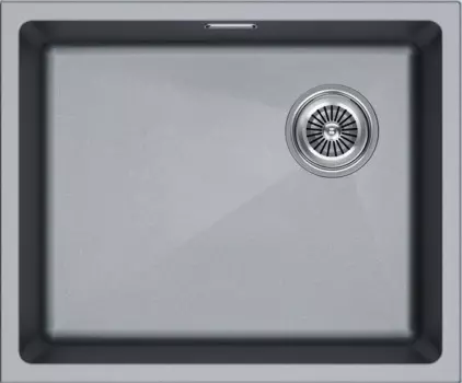Кухонная мойка Paulmark Lumi LU55SK-GRM серый металлик