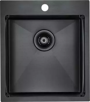 Кухонная мойка Paulmark Neckar PM804551-GM вороненая сталь