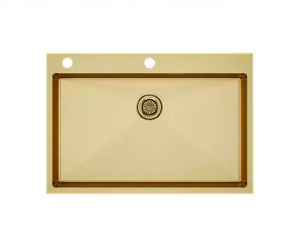 Кухонная мойка Paulmark PM777551-BG золото