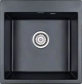 Кухонная мойка Paulmark Praktisch PM105152-BLM чёрный металлик