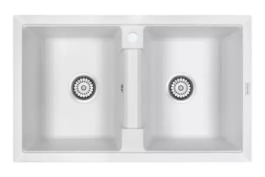 Кухонная мойка Paulmark Tandem PM238150-WH белый