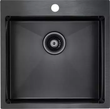 Кухонная мойка Paulmark Velten PM905151-GM вороненая сталь