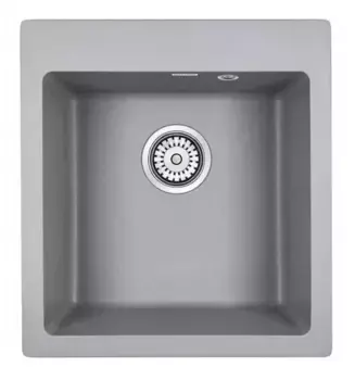 Кухонная мойка Paulmark Zemar PM104651-GRM серый