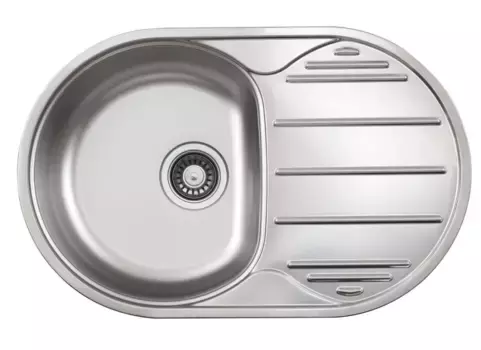 Кухонная мойка TopZero Eclipse ELP780.500.GT8K хром