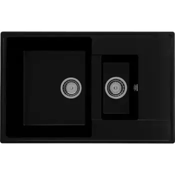 Кухонная мойка Ulgran Quartz Prima Prima 780 1,5 K-07 черный